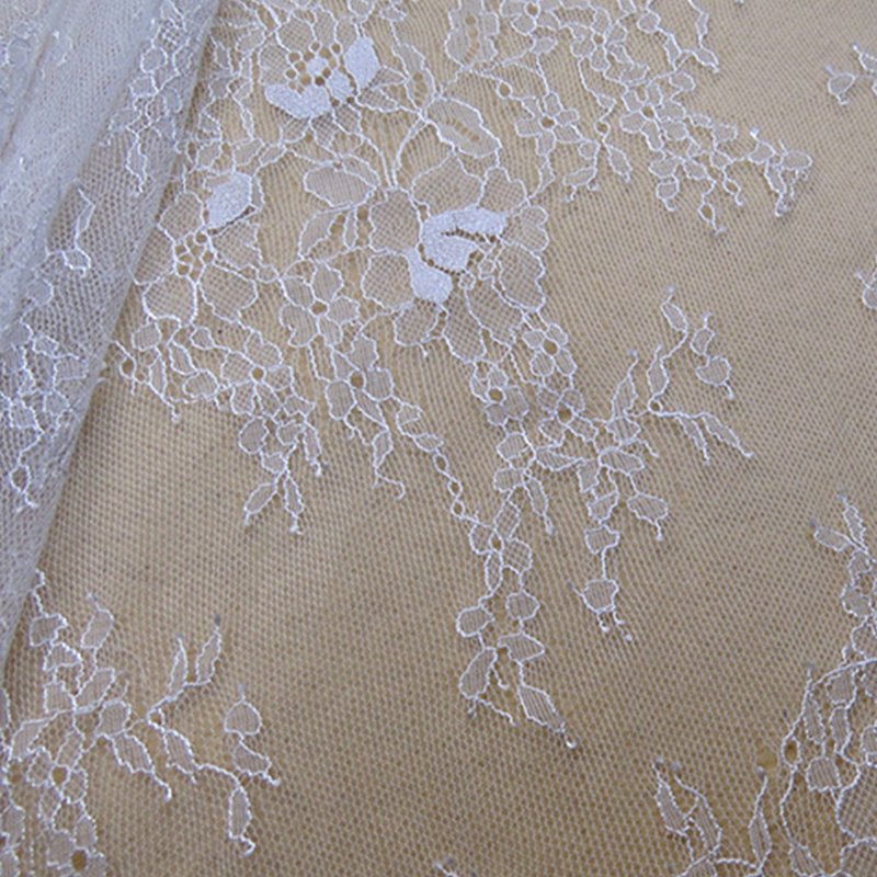Lace Fabric Rose Nylon Warp Knit for Women's Wear Wholesale Supplier 7