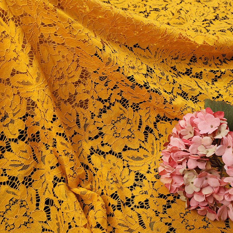 Lace Fabric Dress Eyelash Nylon for Women's Wear Wholesale Supplier 11