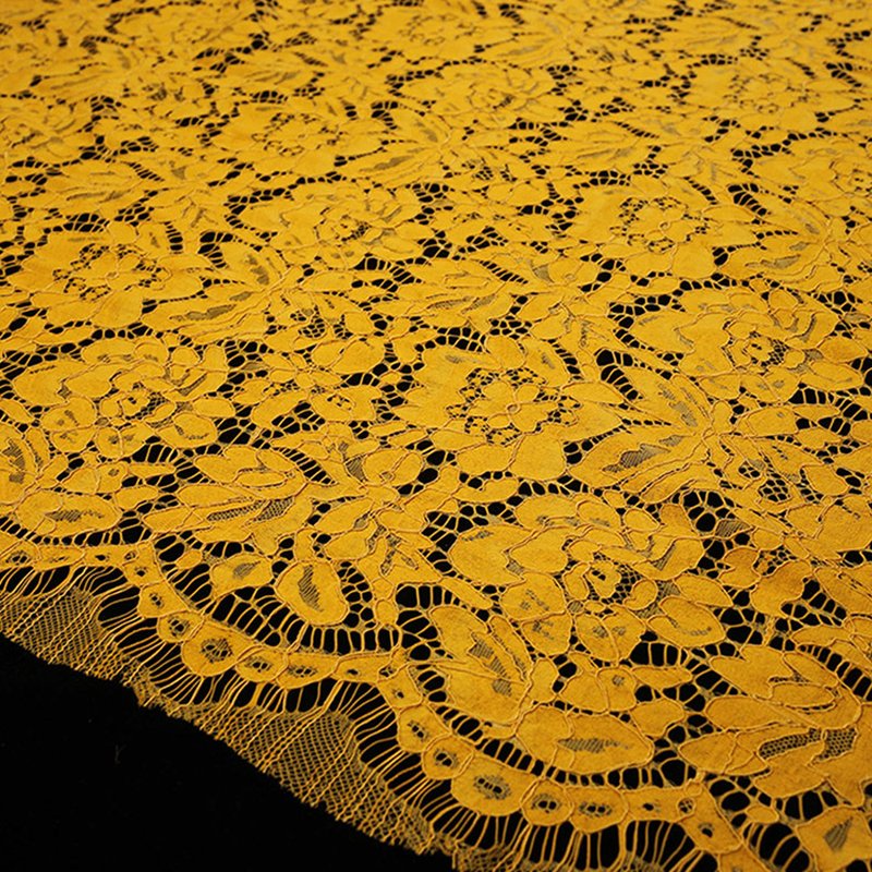 Lace Fabric Dress Eyelash Nylon for Women's Wear Wholesale Supplier 12