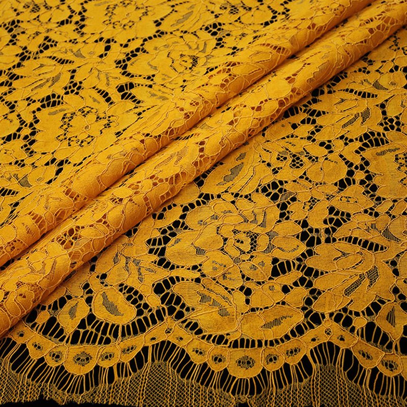 Lace Fabric Dress Eyelash Nylon for Women's Wear Wholesale Supplier 13