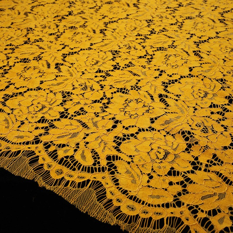 Lace Fabric Dress Eyelash Nylon for Women's Wear Wholesale Supplier 19