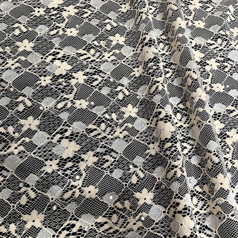 Lace Trim Sequin Polyester Lace Fabric for Apparel Wholesale Supplier 24