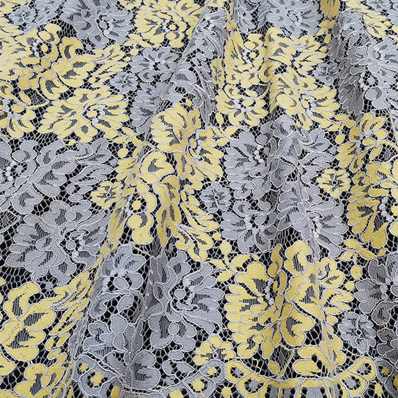 Dress Eyelash Cutwork Lace Fabric for Women's Wear Wholesale Supplier 7