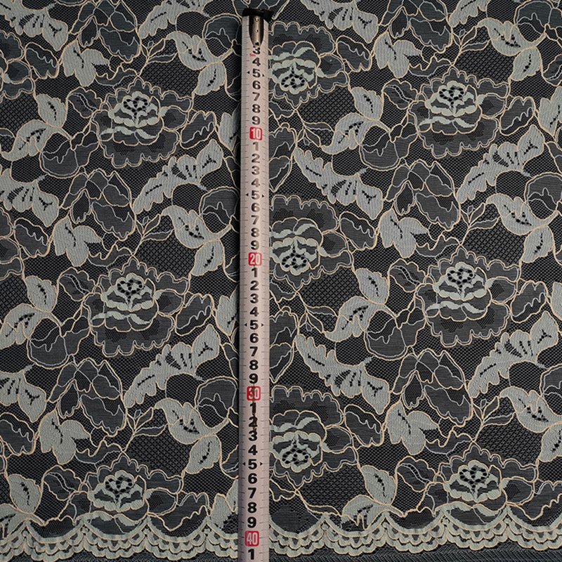 Lace Fabric Scallop Edge Wave for Women's Wear Wholesale Supplier 12