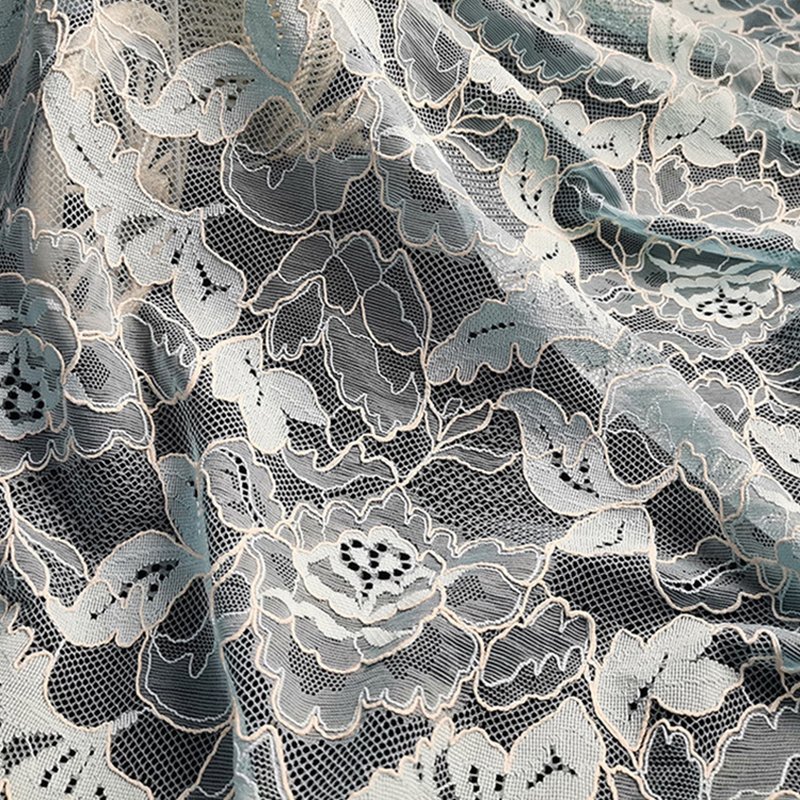 Lace Fabric Scallop Edge Wave for Women's Wear Wholesale Supplier 6