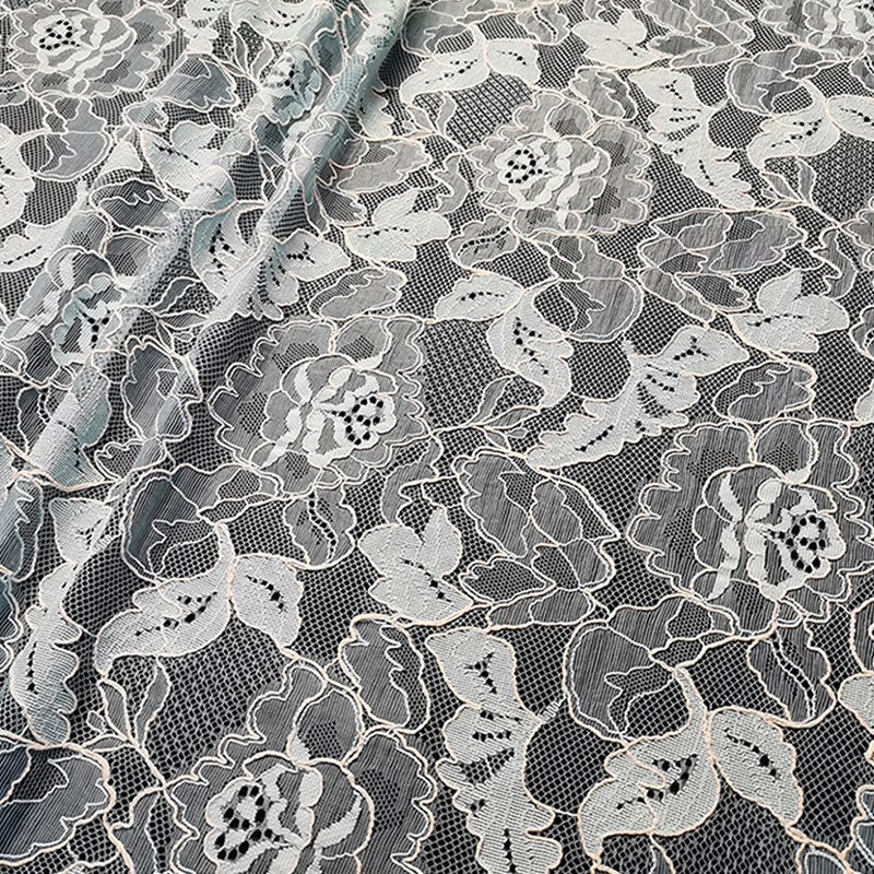 Lace Fabric Scallop Edge Wave for Women's Wear Wholesale Supplier 8