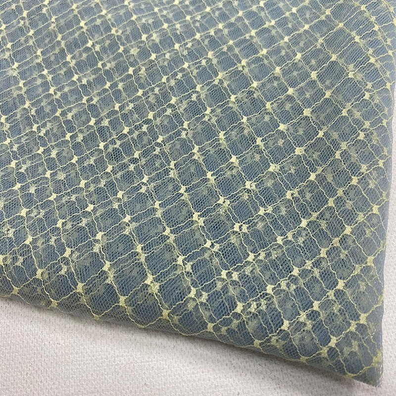 Lace Fabric Geometric Diamond Nylon Warp Knit for Women's Wear Wholesa