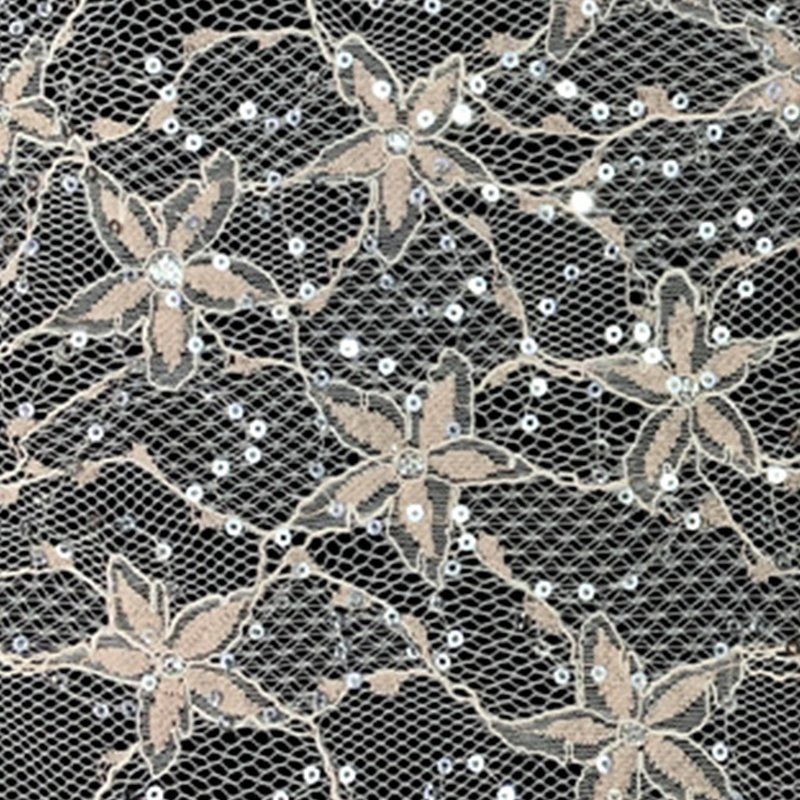 Lace Fabric Sequin Kids Polyester for Women's Wear Wholesale Supplier 7