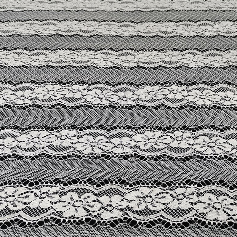 Lace Fabric Geometric Cutwork for Women's Wear Wholesale Supplier 11