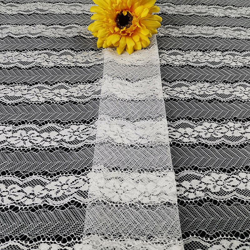 Lace Fabric Geometric Cutwork for Women's Wear Wholesale Supplier 3