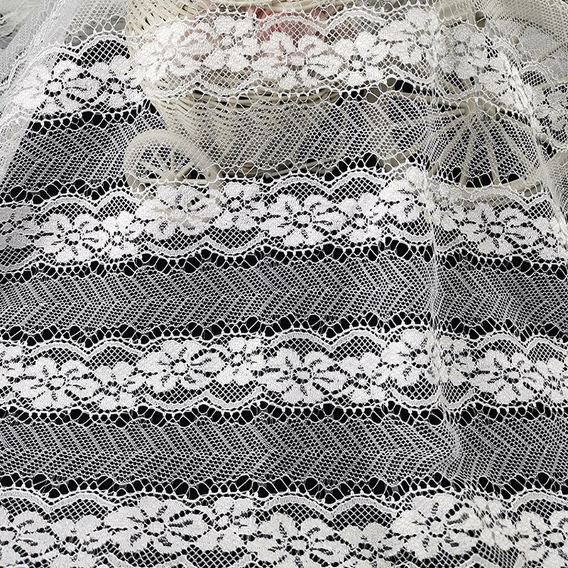 Lace Fabric Geometric Cutwork for Women's Wear Wholesale Supplier 4
