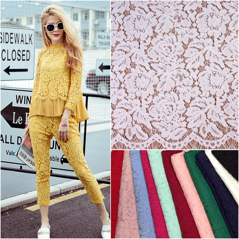 Lace Fabric Lace Trim Nylon Warp Knit for Apparel Wholesale Supplier 11