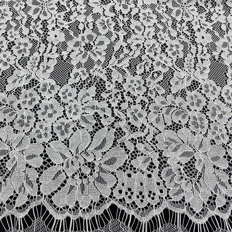 Lace Fabric Lace Trim Nylon Warp Knit for Apparel Wholesale Supplier 4