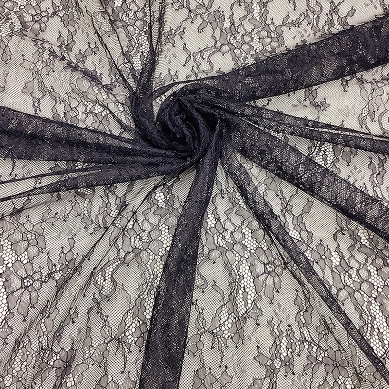 Lace Fabric Scallop Edge Dress Polyester for Women's Wear Wholesale Su 9