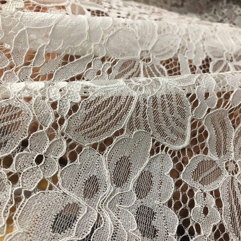 Lace Fabric Dress Nylon Warp Knit for Women's Wear Wholesale Supplier 8
