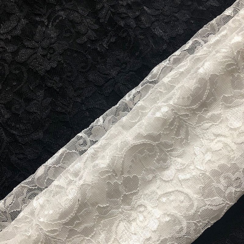 Lace Fabric Cutwork Bridal Nylon Warp Knit for Kids Wear Wholesale Sup