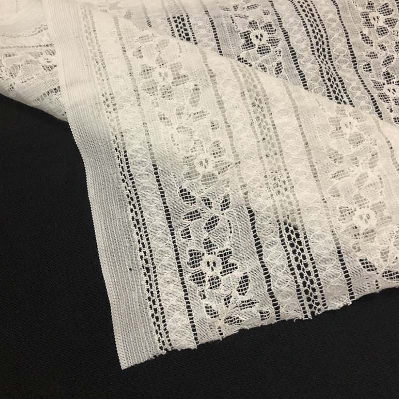 Lace Fabric Dress Stripe Nylon Warp Knit for Women's Wear Wholesale Su