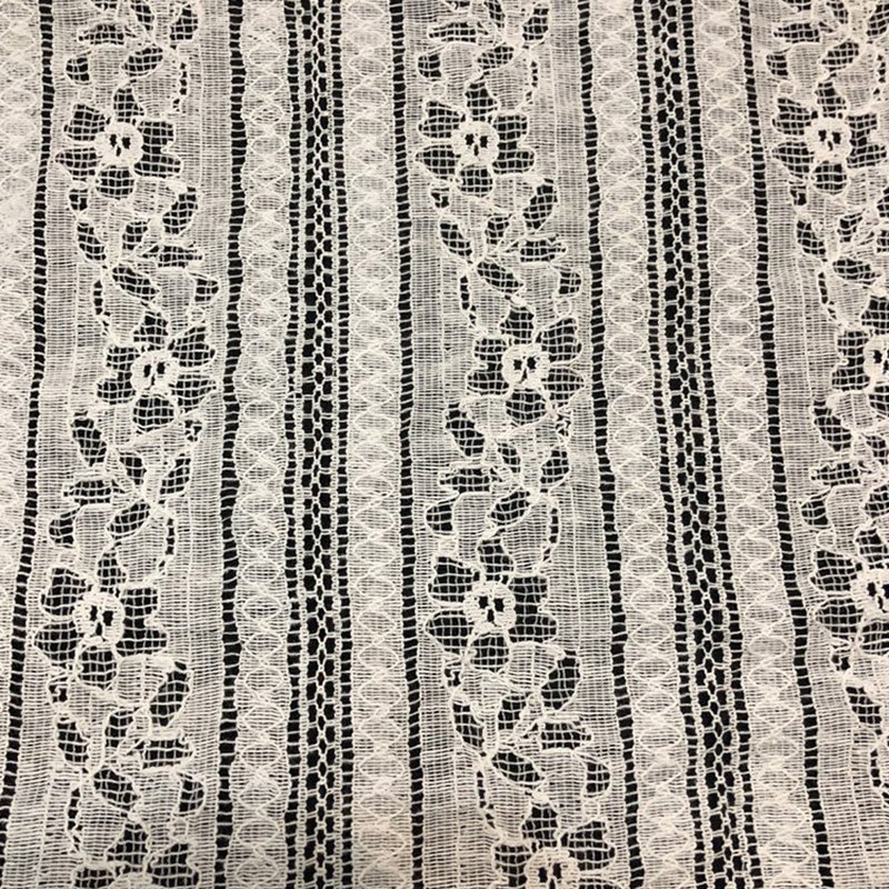 Lace Fabric Dress Stripe Nylon Warp Knit for Women's Wear Wholesale Su 4