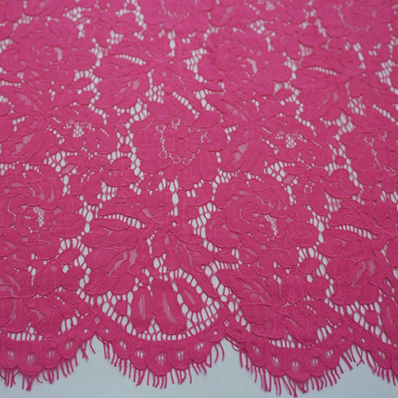Placement Floral Eyelash Placement Lace Fabric for Women's Wear Wholes 10