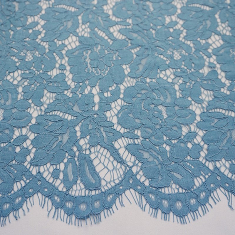 Placement Floral Eyelash Placement Lace Fabric for Women's Wear Wholes 21