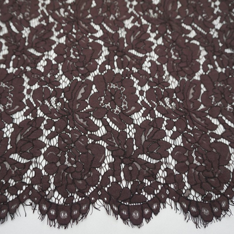 Placement Floral Eyelash Placement Lace Fabric for Women's Wear Wholes 32