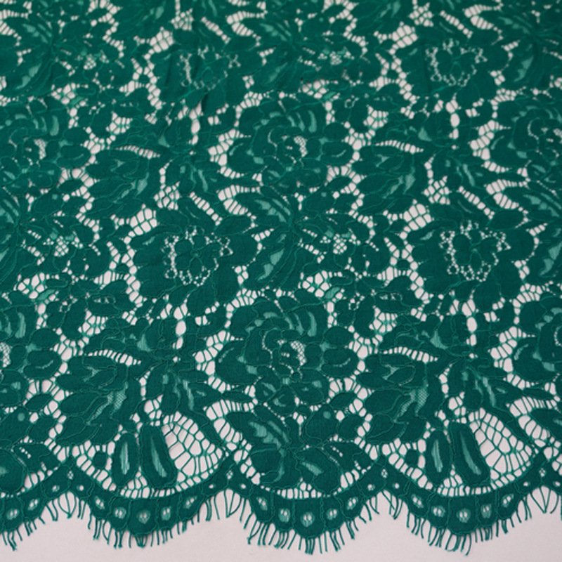 Placement Floral Eyelash Placement Lace Fabric for Women's Wear Wholes 35