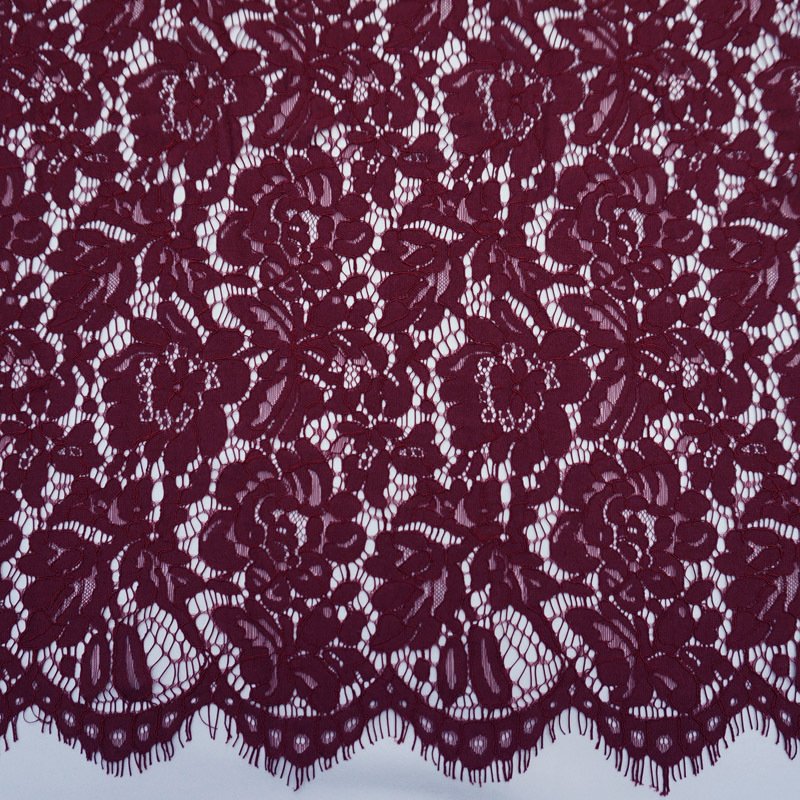 Placement Floral Eyelash Placement Lace Fabric for Women's Wear Wholes 39