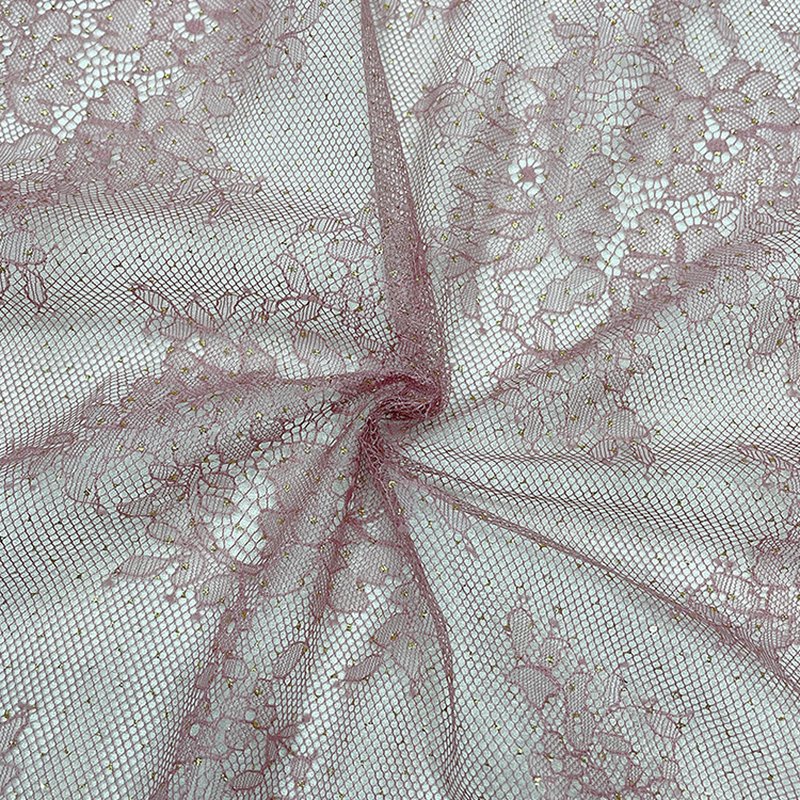 Lace Fabric Foil Bridal Polyester for Kids Wear Wholesale Supplier