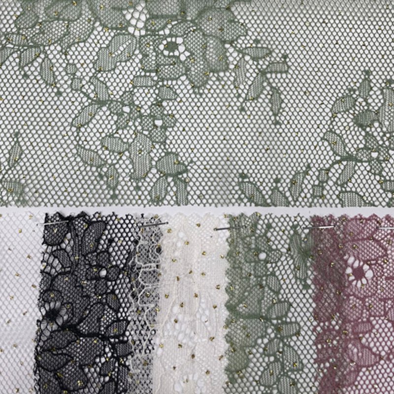 Lace Fabric Foil Bridal Polyester for Kids Wear Wholesale Supplier 12