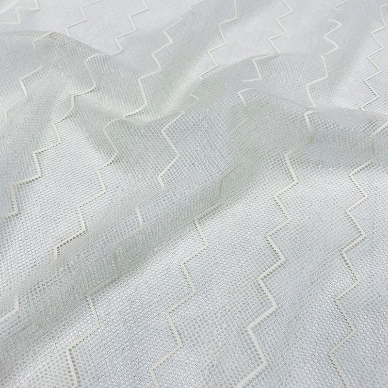 Lace Fabric Wave Jacquard Polyester Warp Knit for Women's Wear Wholesa 7