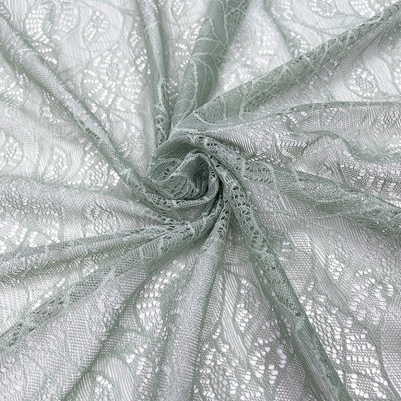 Wave Polyester Warp Knit Lace Fabric for Women's Wear Wholesale Suppli