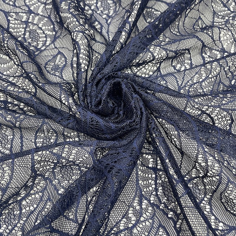 Wave Polyester Warp Knit Lace Fabric for Women's Wear Wholesale Suppli 5