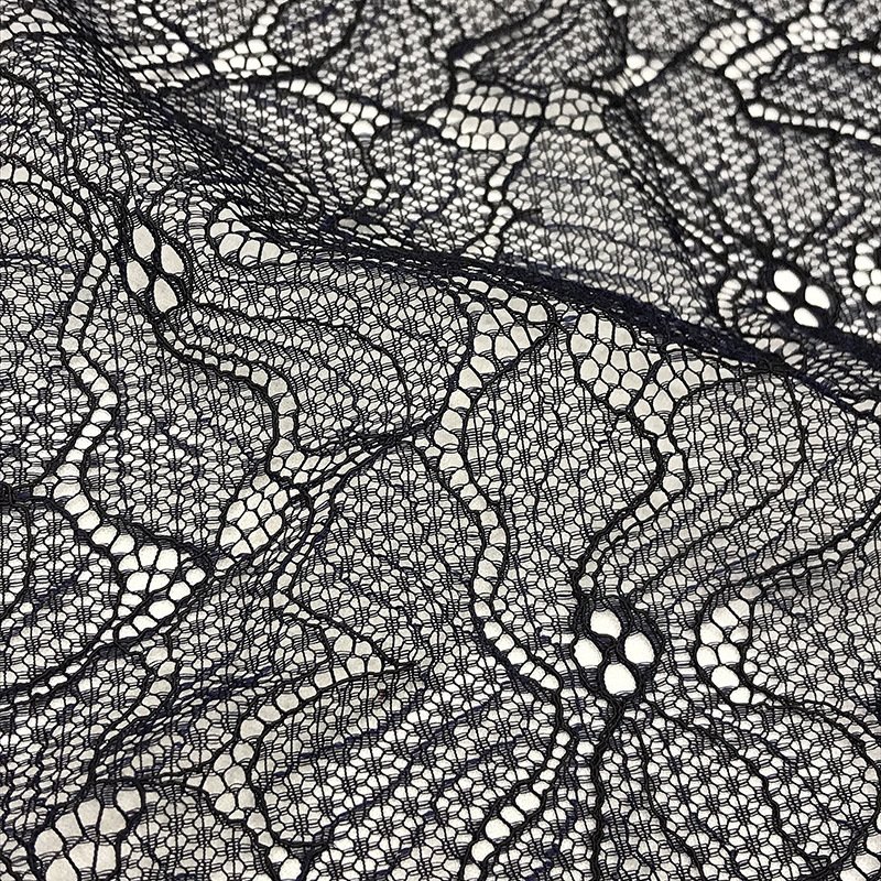 Scallop Edge Dress Wave Lace Fabric for Women's Wear Wholesale Supplie 19