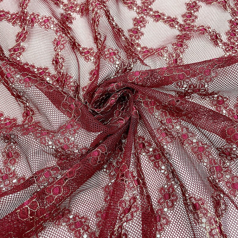Lace Fabric Floral Small Floral Foil for Lingerie Wholesale Supplier