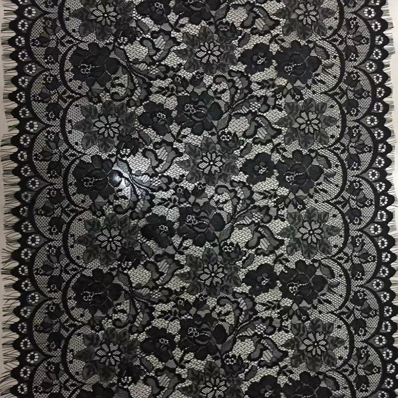 Lace Fabric Nylon Thread Eyelash Nylon for Women's Wear Wholesale Supp