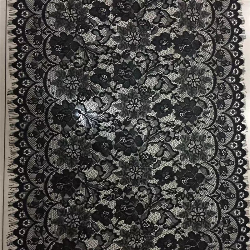 Lace Fabric Nylon Thread Eyelash Nylon for Women's Wear Wholesale Supp 4