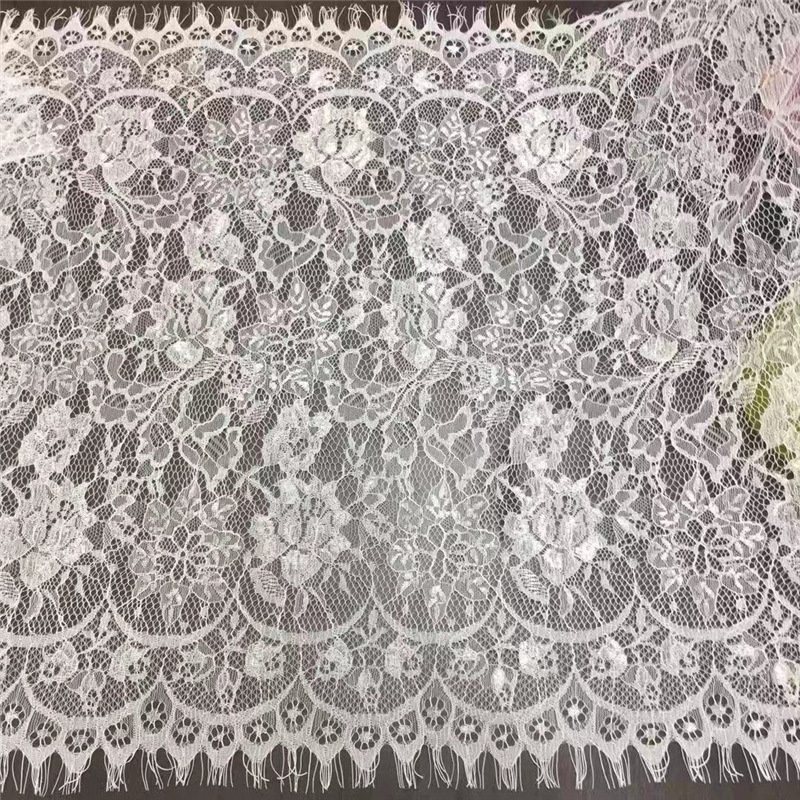 Lace Fabric Nylon Thread Eyelash Nylon for Women's Wear Wholesale Supp 5