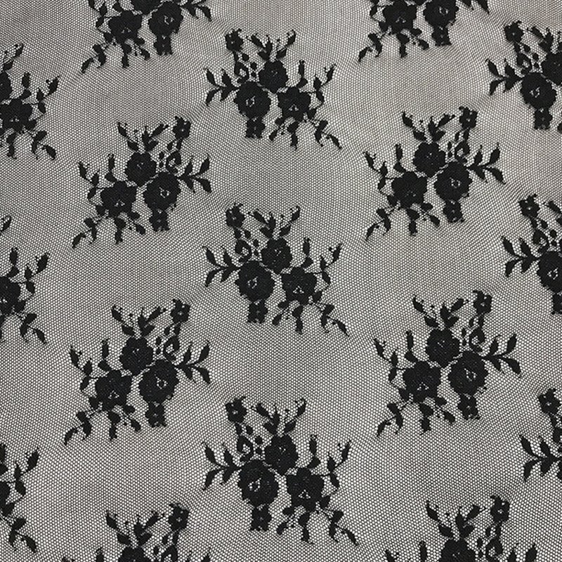 Lace Fabric Peony Cutwork Nylon Warp Knit for Women's Wear Wholesale S