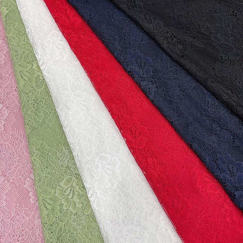 Lace Fabric Cutwork Jacquard Nylon for Bridal Wholesale Supplier 15