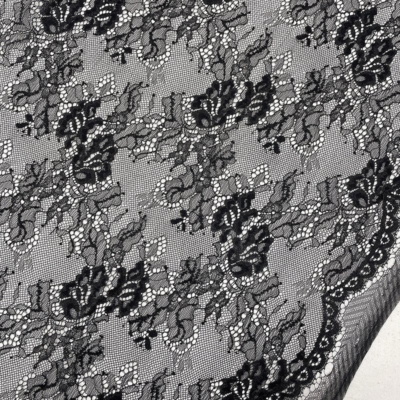 Lace Fabric Cutwork Jacquard Nylon for Bridal Wholesale Supplier 19
