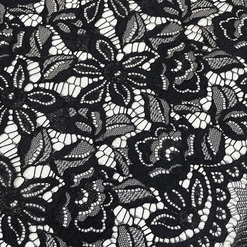 Cutwork Evening Nylon Lace Fabric for Women's Wear Wholesale Supplier