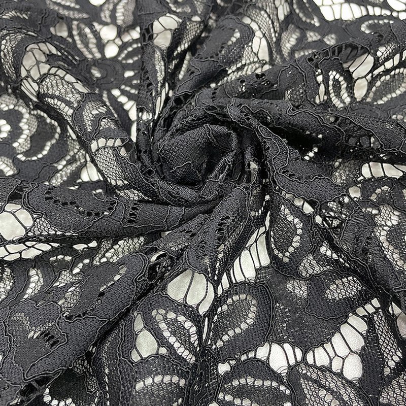 Cutwork Evening Nylon Lace Fabric for Women's Wear Wholesale Supplier