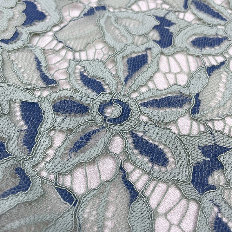 Cutwork Evening Nylon Lace Fabric for Women's Wear Wholesale Supplier 4