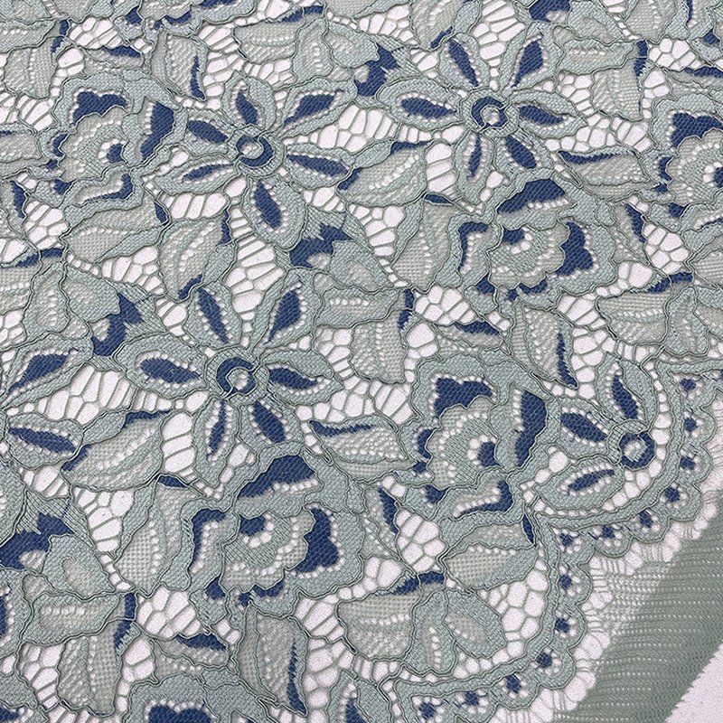 Cutwork Evening Nylon Lace Fabric for Women's Wear Wholesale Supplier 5