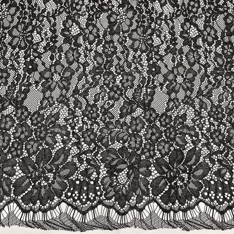 Lace Trim Dress Eyelash Nylon Lace Fabric for Women's Wear Wholesale S 8