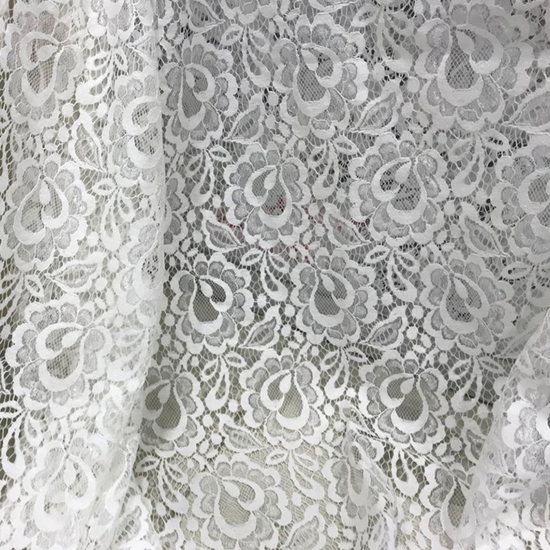 Dress Cutwork Nylon Lace Fabric for Women's Wear Wholesale Supplier