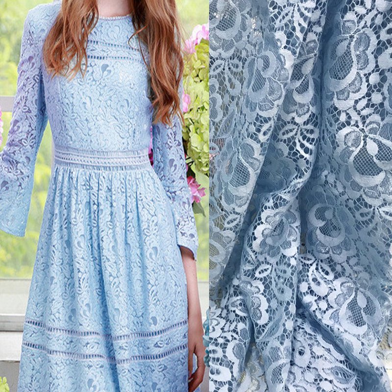Dress Cutwork Nylon Lace Fabric for Women's Wear Wholesale Supplier