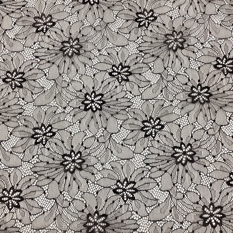 Lace Fabric Scallop Edge Floral for Women's Wear Wholesale Supplier