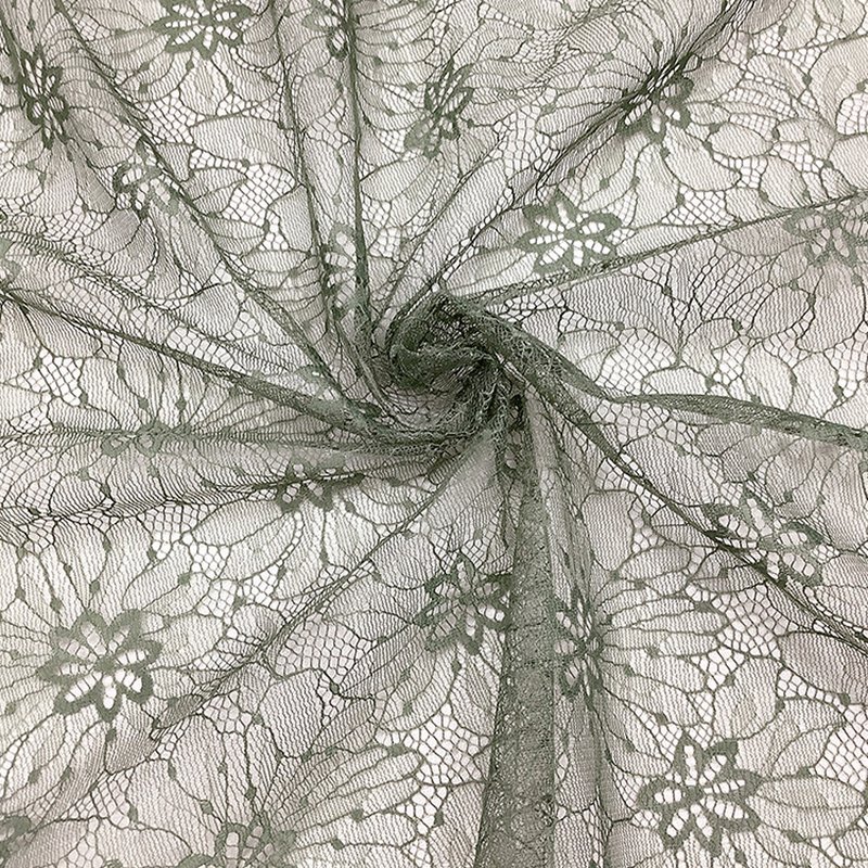 Lace Fabric Scallop Edge Floral for Women's Wear Wholesale Supplier 9