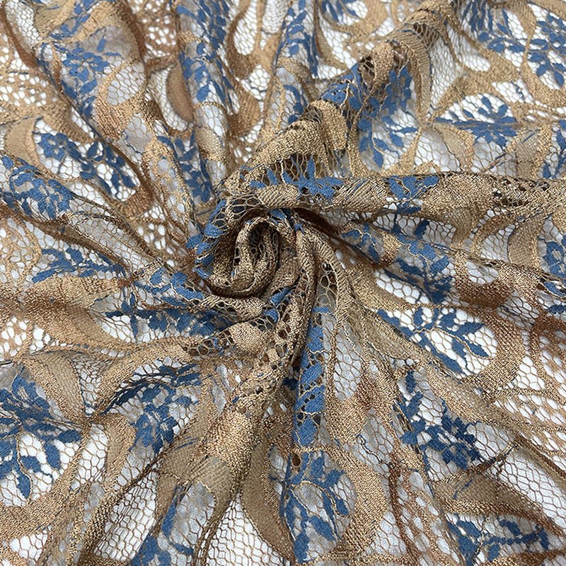 All-Over Embroidery Dress All-Over Nylon Lace Fabric for Women's Wear